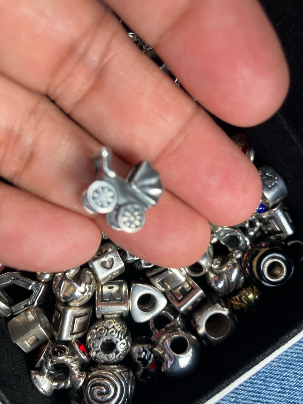 Trollbeads Silver Baby Carriage Charm